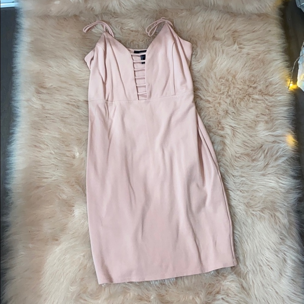 F21 blush dress